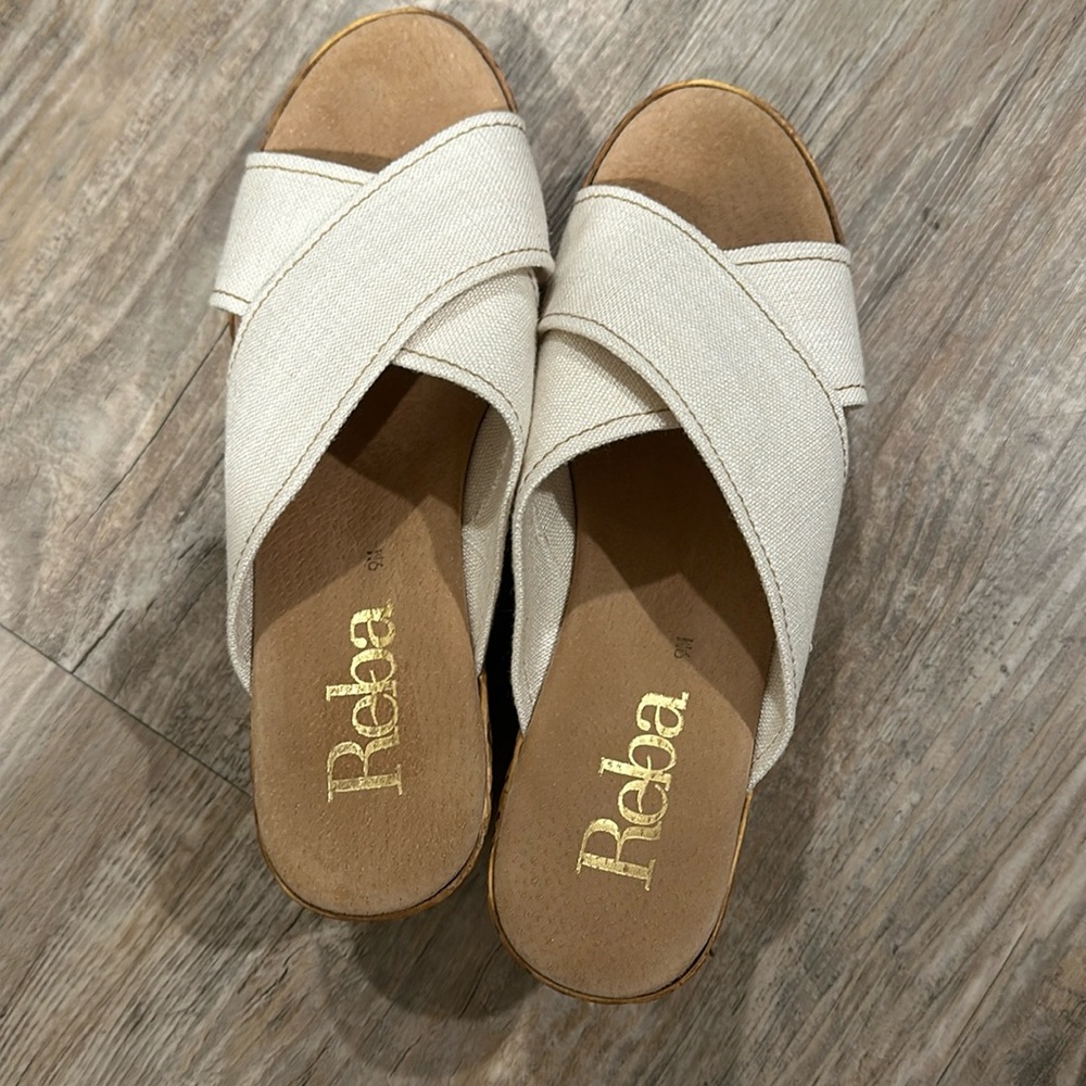 Reba wedges slide women shoes size 9M
